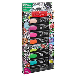 FABER-CASTELL Graffiti Textmarker farbsortiert, 8 St.