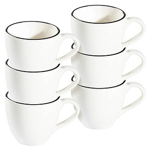 ID Fine Espressotasse Modest Black Alzar weiß 0,08 l, 12 St.