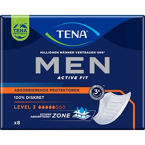 TENA Slipeinlagen MEN ACTIVE FIT LEVEL 3, 8 St.