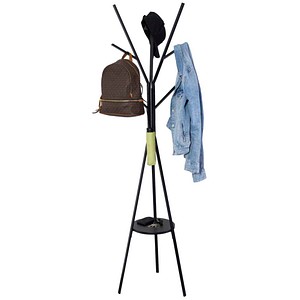 MAUL Kleiderständer MAULavalon 9385090 schwarz Metall 9 Haken 46,5 x 180,0 cm, 1 St.