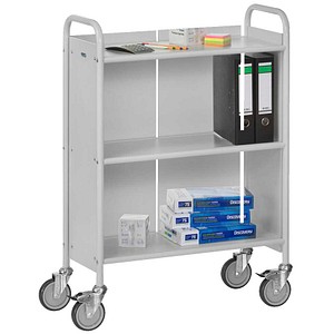 fetra 4871 Bürowagen grau 3 Ebenen 38,5 x 81,0 x 110,0 cm