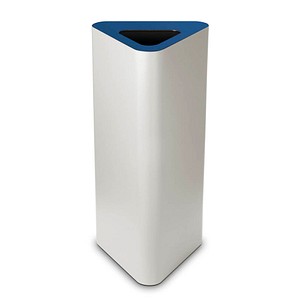 TKG Pure Mülleimer 60,0 l weiß, blau, 1 St.