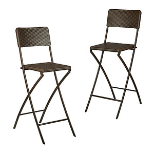 relaxdays Barhocker BASTIAN 10020761_93 braun, 2 St.