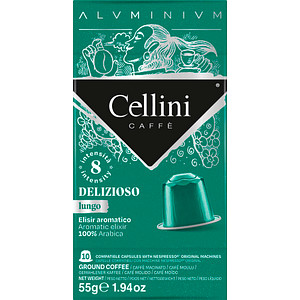 Cellini LUNGO DELIZIOSO Kaffeekapseln, Arabicabohnen kräftig, 10 St.