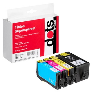 dots  schwarz, cyan, magenta, gelb Druckerpatronen kompatibel zu HP 903XL (3HZ51AE), 4er-Set