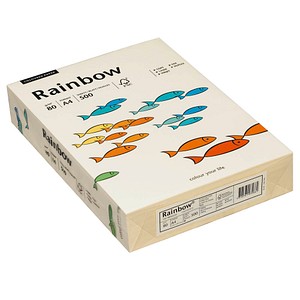 Rainbow Kopierpapier COLOURED PAPER hellchamois DIN A4 80 g/qm 500 Blatt
