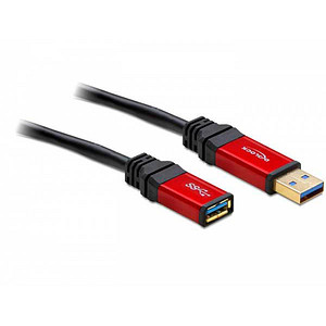 DeLOCK USB 3.0 A USB-Kabel Premium 5,0 m schwarz, 1 St.
