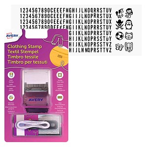AVERY Zweckform Textilstempel  selbstfärbend schwarz ohne Logo, 1 St.