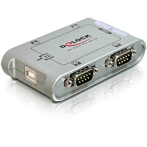 DeLOCK USB-Hub 4-fach grau