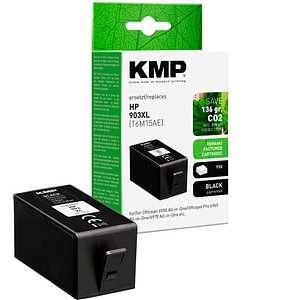 KMP  schwarz Druckerpatrone kompatibel zu HP 903XL (T6M15AE)