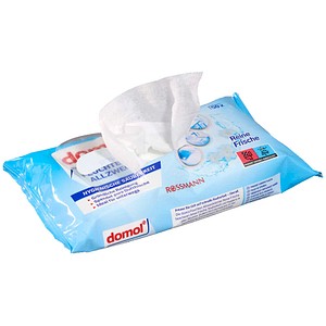 domol feuchte Allzweck-Reinigungstücher HYGIENISCHE SAUBERKEIT Reine Frische 1-lagig weiß, 50 Tücher