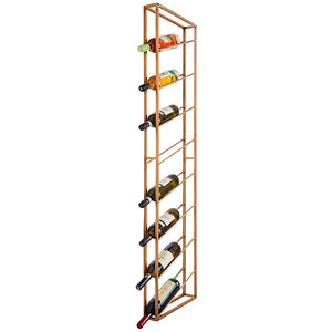 WOHNLING Weinregal gold 36,0 x 8,0 x 150,0 cm, 1 St.