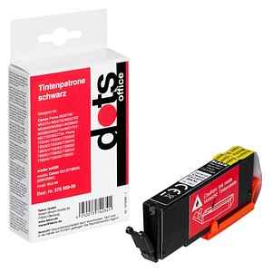 dots  schwarz Druckerpatrone kompatibel zu Canon CLI-571 XL BK