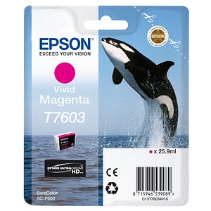 EPSON T7603 vivid magenta Tintenpatrone EPSON T7603 vivid magenta Tintenpatrone