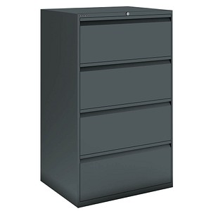 BISLEY DF3 Hängeregistraturschrank anthrazit 4 Schubladen 80,0 x 62,2 x 132,1 cm, 1 St.