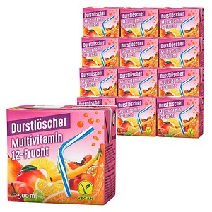 DURSTLÖSCHER Fruchtsaftgetränk Multivitamin 12x 0,5 l