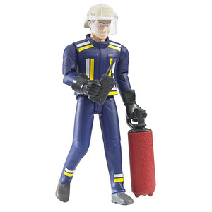 bruder 60100 Feuerwehrmann mit Zubehör Spielfigur