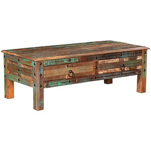 Garden Pleasure KALANKA Beistelltisch quadratisch Massivholz braun 115,0 x 55,0 x 40,0 cm, 1 St.