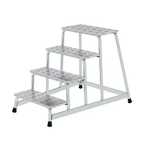 MUNK Montagetritt 50010 silber 4 Stufen, H: 80,0 cm