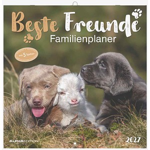 ALPHAEDITION Familienkalender Beste Freunde 2027, 1 St.