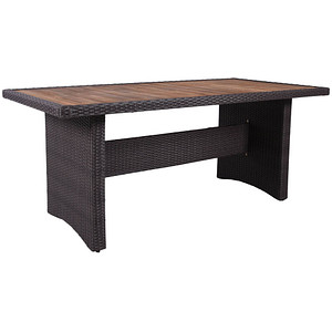 Garden Pleasure Gartentisch BRAGA grau rechteckig 90,0 x 180,0 x 75,0 cm