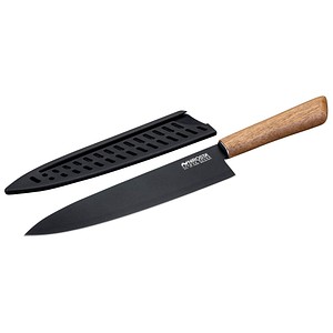 NIROSTA Kochmesser Flow Fair schwarz, Klinge: 20,5 cm, 1 St.