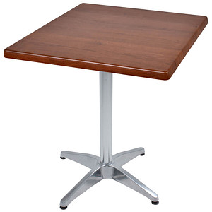 Garden Pleasure BRENTA Bistrotisch quadratisch Spanplatte dunkelbraun 70,0 x 70,0 x 74,0 cm, 1 St.