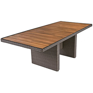 Garden Pleasure Gartentisch BRAGA grau rechteckig 100,0 x 220,0 x 75,0 cm