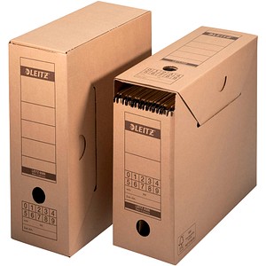 LEITZ Archivboxen braun 12,0 x 32,5 x 27,5 cm, 10 St.