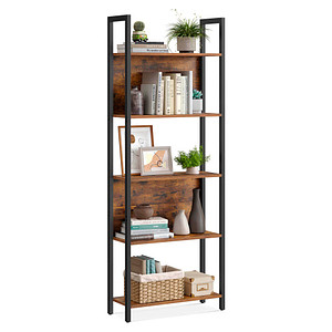 VASAGLE Bücherregal braun, schwarz 62,0 x 24,0 x 165,0 cm, 1 St.