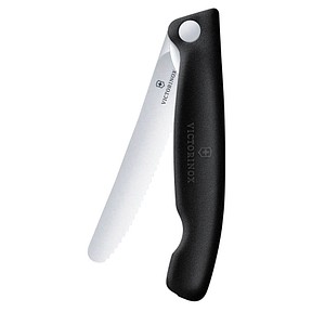 VICTORINOX Frühstücksmesser Swiss Classic silber, schwarz glatt, Klinge: 11,0 cm, 1 St.