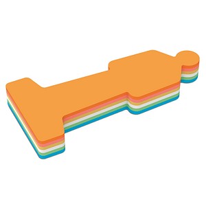 MAUL Moderationskarten farbsortiert 9,0 x 20,0 cm