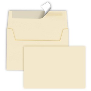 tecno Briefumschläge colors DIN C6 ohne Fenster hellchamois haftklebend 25 St.
