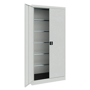 mauser Stahlschrank BF 5 PLE  - 7035/7035 lichtgrau keine Fachböden 95,0 x 50,0 x 195,0 cm, aufgebaut, 1 St.