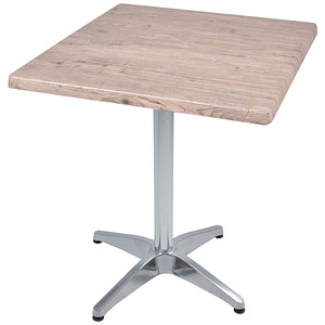 Garden Pleasure BRENTA Bistrotisch quadratisch Spanplatte hellbraun 70,0 x 70,0 x 74,0 cm, 1 St.