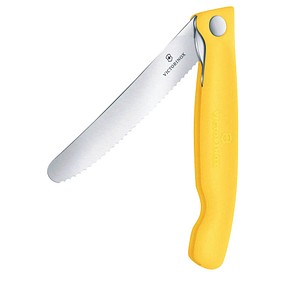 VICTORINOX Frühstücksmesser Swiss Classic silber, gelb glatt, Klinge: 11,0 cm, 1 St.