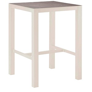barths Gartentisch Paros grau, sand quadratisch 80,0 x 80,0 x 109,5 cm