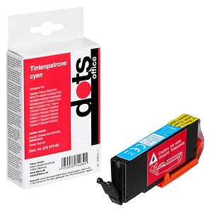 dots  cyan Druckerpatrone kompatibel zu Canon CLI-571 XL C