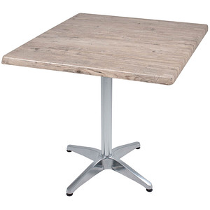Garden Pleasure BRENTA Bistrotisch quadratisch Spanplatte hellbraun 80,0 x 80,0 x 74,0 cm, 1 St.