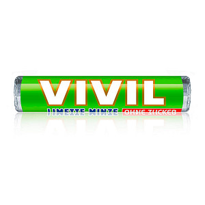 VIVIL® Limette-Minze ohne Zucker Bonbons 28,0 g, 1 Rolle