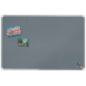nobo Pinnwand Premium Plus 90,0 x 60,0 cm Textil grau
