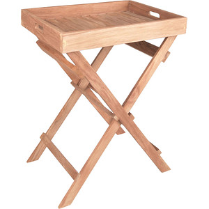 Garden Pleasure Gartentisch BACAN braun rechteckig 39,0 x 29,0 x 50,0 cm
