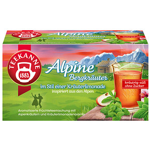 TEEKANNE Alpine Bergkräuter Tee 18 Portionen