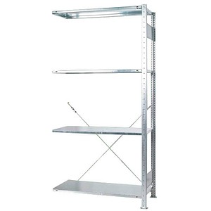 SCHULTE Anbauregal MULTIplus 150 Green 12755-4-CO2 silber 100,0 x 50,0 x 200,0 cm