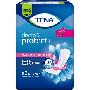 TENA Slipeinlagen discreet protect+ MAXI, 6 St.