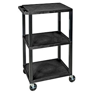 LUXOR Etagenwagen schwarz 61,0 x 46,0 x 108,0 cm