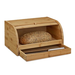 relaxdays Brotkasten braun, 1 St.