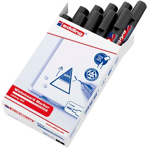 edding 363 Whiteboard-Marker schwarz 1,0 - 5,0 mm, 10 St.