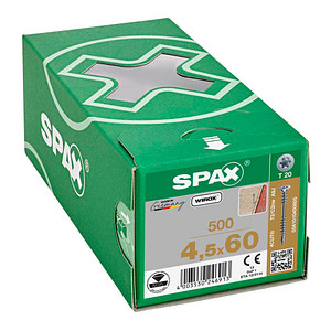 SPAX® Verlegeschrauben T20 Senkkopf WIROX 4,5 mm x 60 mm, 500 St.