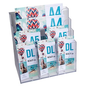 Exacompta Tischprospekthalter Office Exacryl transparent DIN A4, DIN A5, DIN lang 34,0 x 18,0 x 34,8 cm, 1 St.